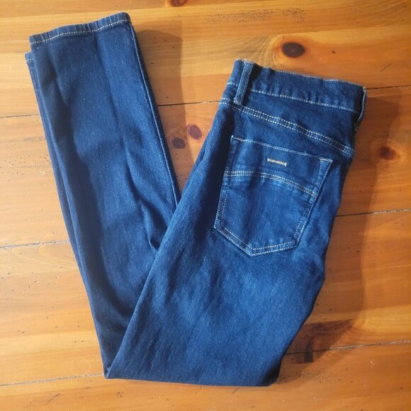 RSQ Seattle Skinny Taper Dark Wash Blue Jeans w/Contrast Stitching - Size 30x30 - Picture 12 of 12